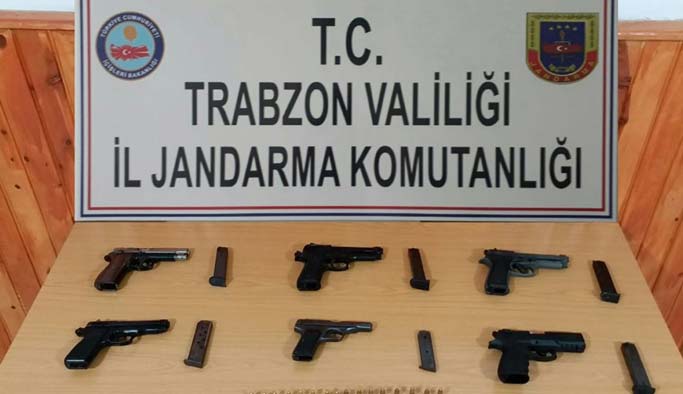 Trabzon'da Operasyon: Silah yakalandı