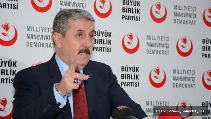 Destici: İttifakın adayı kimse, BBP'nin de adayı o olacak