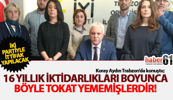 Koray Aydın : İki partiyle ittifak yapacağız