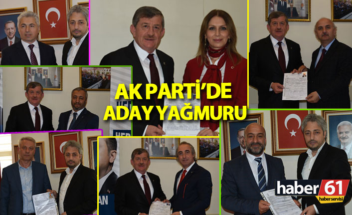 Trabzon'da AK Parti'ye aday yağmuru