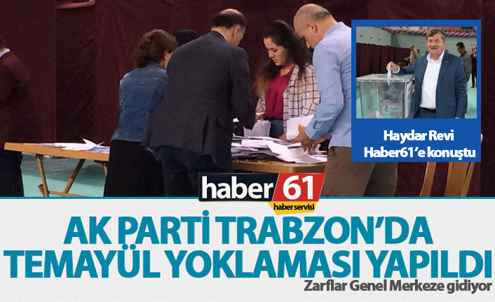 AK Parti Trabzon'da temayül yoklaması yapıldı