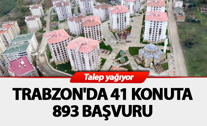 Anadolu’dan TOKİ’ye talep yağıyor: Trabzon'da 41 konuta 893 başvuru