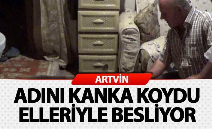 Adını kanka koydu: Elleriyle besliyor