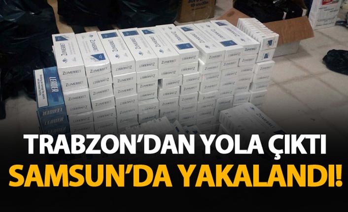 Trabzon'dan yola çıktı Samsun'da yakalandı!