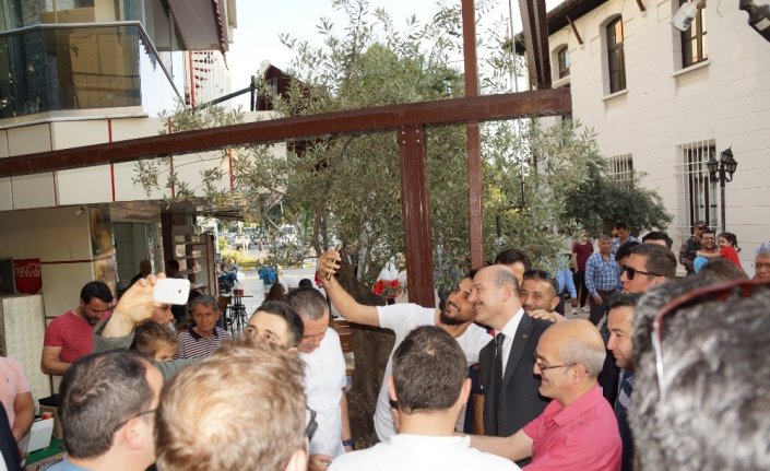 Bakan Soylu’ya Aydın'da yoğun ilgi