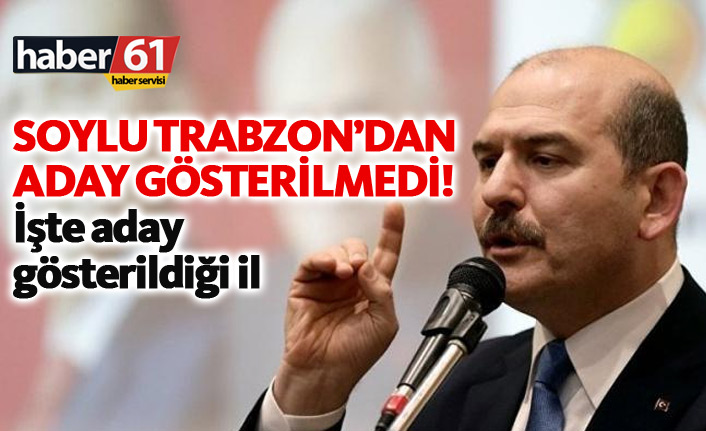 Süleyman Soylu nereden milletvekili adayı gösterildi?