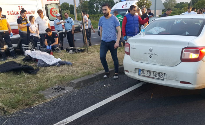 Samsun'da otomobil motosiklete çarptı: 1 ölü. 21 Mayıs 2018