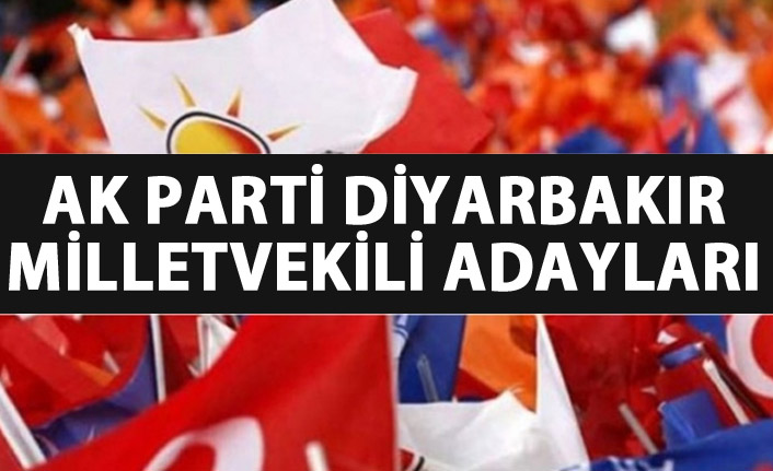 Diyarbakır AK Parti milletvekili adayları listesi...