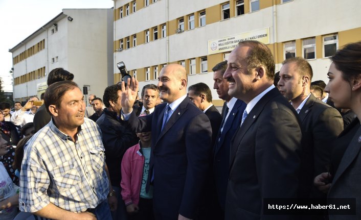 Bakan Soylu, Mamaklılarla iftar açtı 