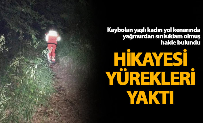 Kaybolan yaşlı kadın yol kenarında bulundu