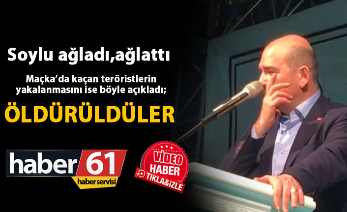 Soylu hem ağladı hem ağlattı