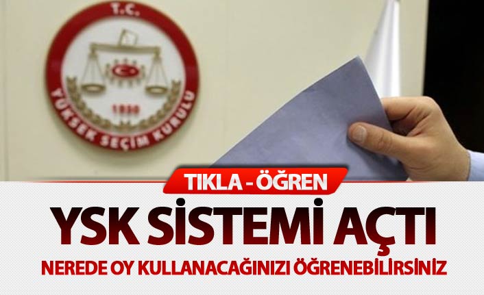 YSK seçmen sorgulama sayfası kullanıma açıldı!