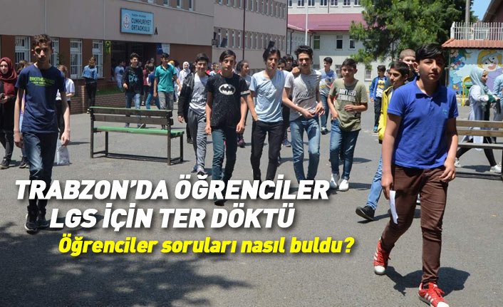 Trabzon'da öğrenciler LGS için ter döktü