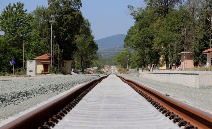 Samsun'da demiryolu hattı yenileniyor 