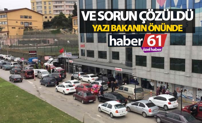 Trabzon’daki o sorun çözüldü – Yazı Bakan'ın önünde