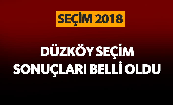 Düzköy seçim sonuçları