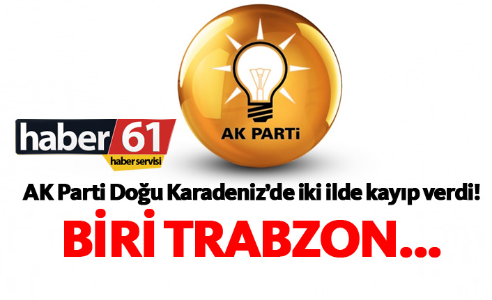 AK Parti Trabzon’da eksildi!