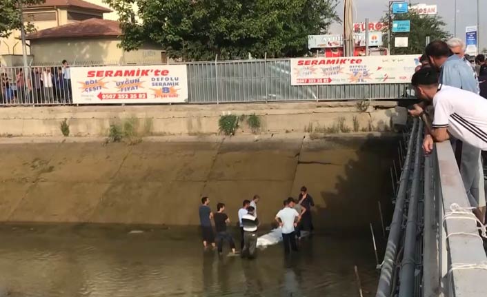 Sulama kanalına giren kişi boğuldu