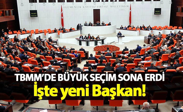 TBMM'de Başkanlık seçimi yapıldı!