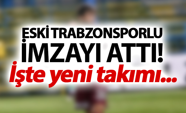 Eski Trabzonsporlu Ramazan Övüç imzayı attı!