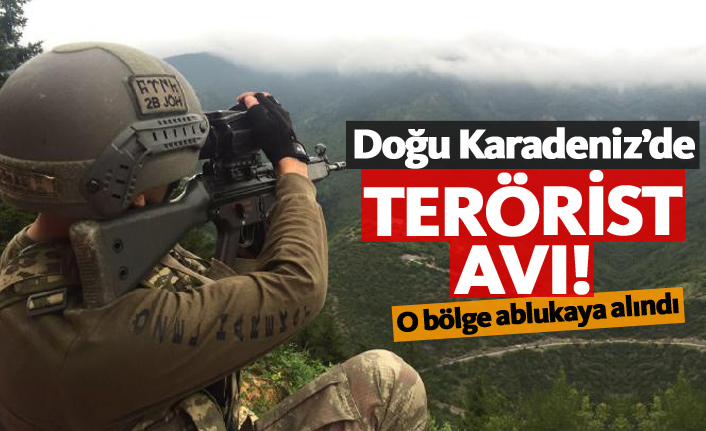 Doğu Karadeniz'de terörist avı