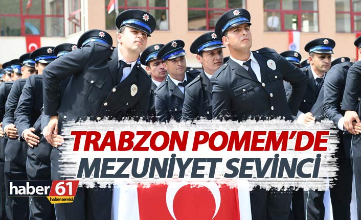 Trabzon POMEM'de mezuniyet sevinci