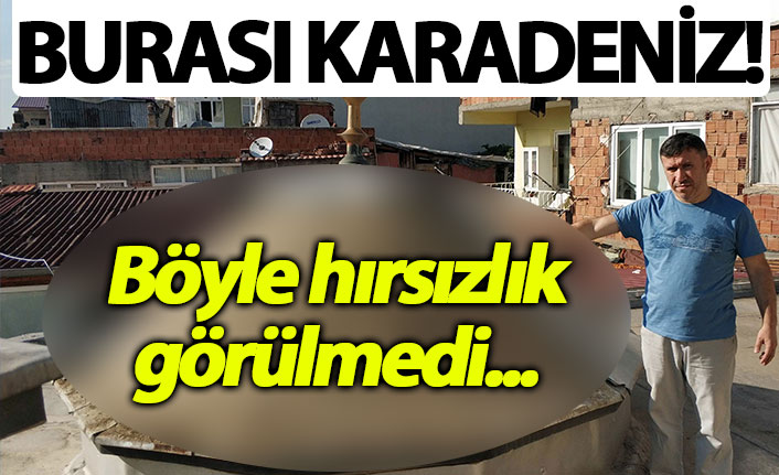 Karadeniz'de yaşanan hırsızlık yok artık dedirtti!