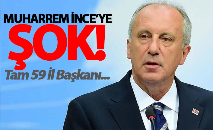 Muharrem İnce'ye şok!