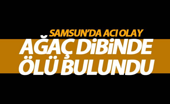 Samsun'da acı olay! Ağaç altında ölü bulundu