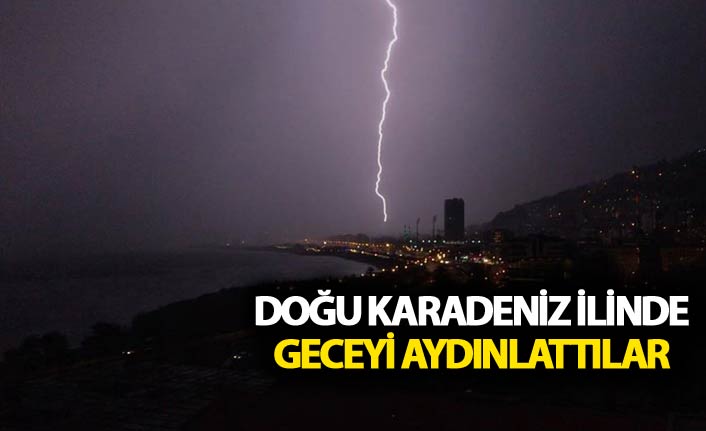 Doğu Karadeniz ilinde geceyi aydınlattılar