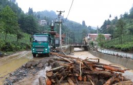 Rize'de 5 ev tedbir amaçlı boşaltıldı