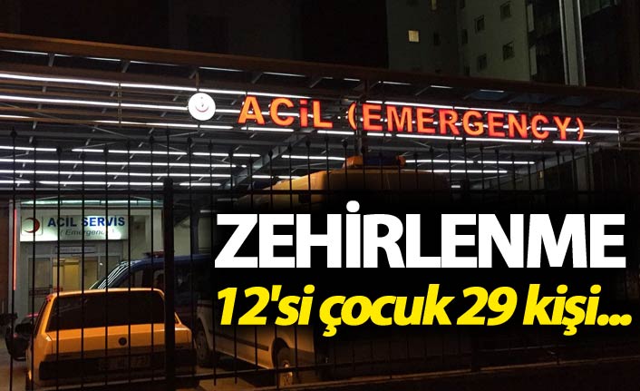 Rize'de zehirlenme: 12'si çocuk 29 kişi...