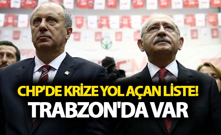 CHP'de krize yol açan liste! - Trabzon'da var