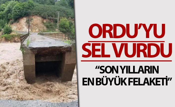 Ordu'yu sel vurdu - "Son Yılların en büyük felaketi"