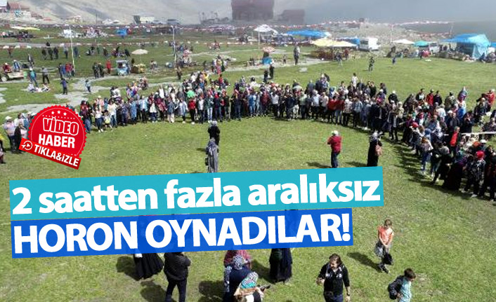 2 saatten fazla aralıksız horon oynadılar