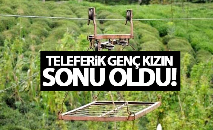 Rize'de ilkel teleferik kazası: 1 ölü