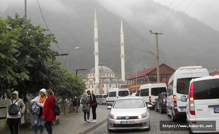 Uzungöl'de trafik çilesi