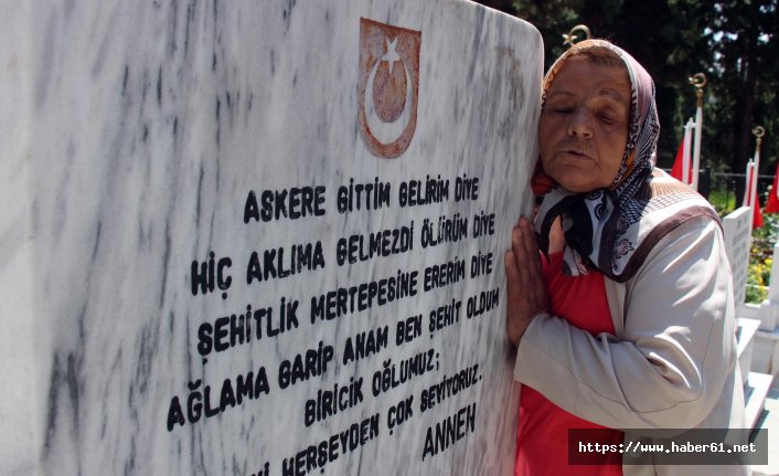 Şehidin mektubundaki sözleri mezar taşında