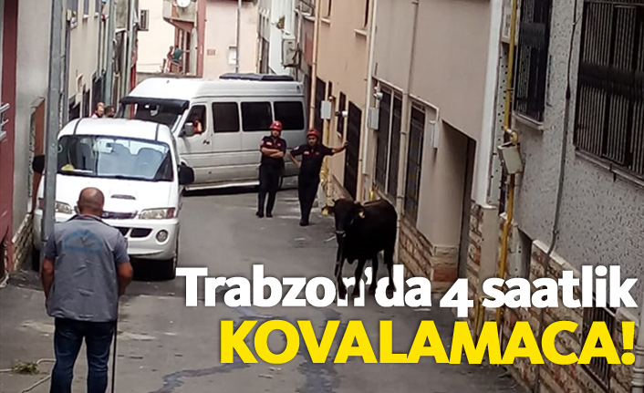 Trabzon'da 4 saatlik kovalamaca