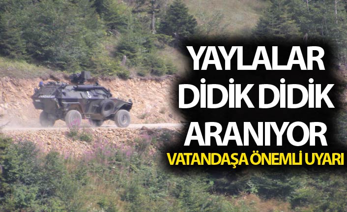 Doğu Karadeniz'de operasyon sürüyor - Yaylacılara önemli uyarı