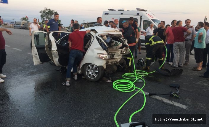 Karadeniz sahil yolunda feci kaza: 2 ölü