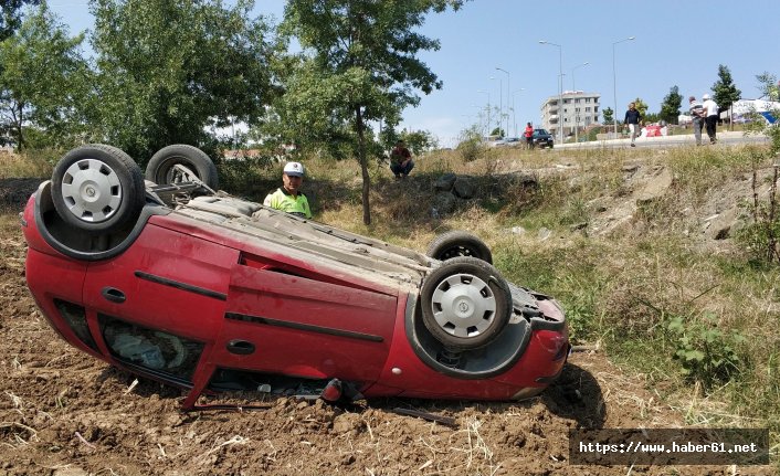 Mezar ziyaretine giderken takla attılar