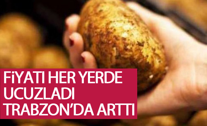 Her yerde ucuzladı Trabzon'da arttı