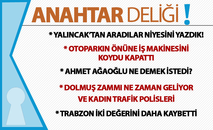 Anahtar Deliği 08.09.2018