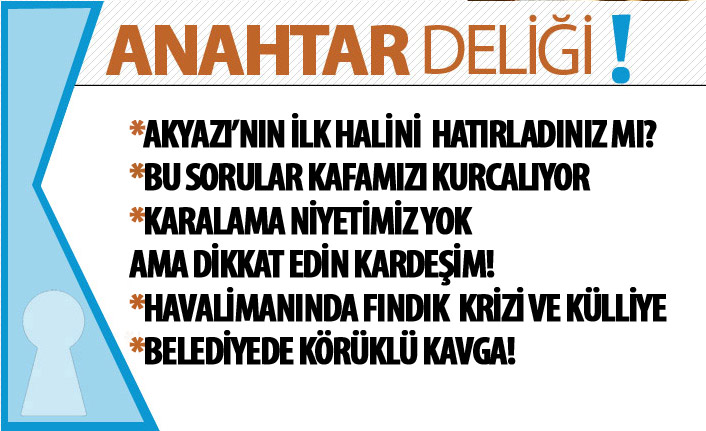 Anahtar Deliği 11.09.2017