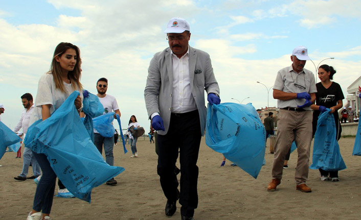 Samsun'da örnek temizlik hareketi