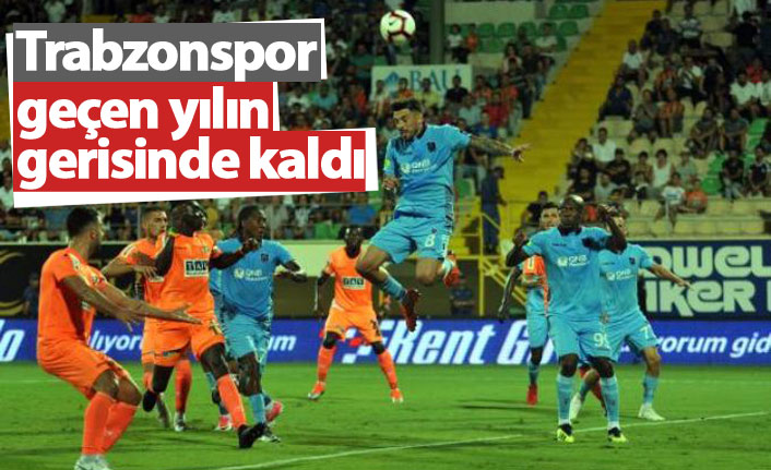 Trabzonspor geçen yılın gerisinde kaldı