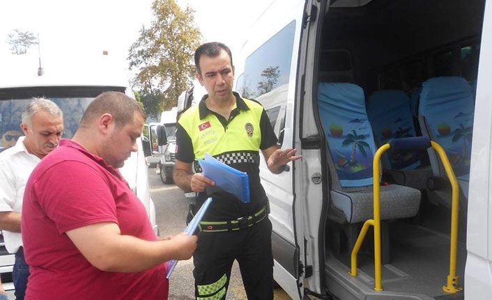 Giresun'da okul servisleri denetlendi