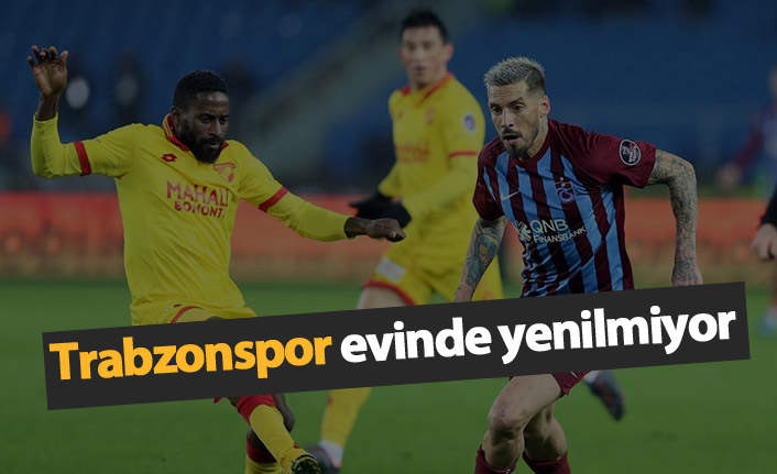 Trabzonspor evinde yenilmiyor