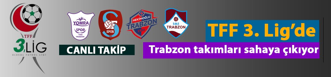 Trabzon takımlarının maçları başladı...